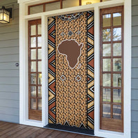 Mali Mud Cloth Leopards Legacy Door Cover Tribal Village - Wonder Print Shop