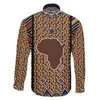 Mali Mud Cloth Leopards Legacy Family Matching Off The Shoulder Long Sleeve Dress and Hawaiian Shirt Tribal Village - Wonder Print Shop