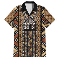 Mali Mud Cloth Leopards Legacy Family Matching Puletasi and Hawaiian Shirt Tribal Village - Wonder Print Shop