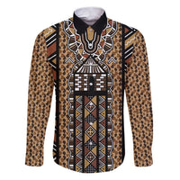 Mali Mud Cloth Leopards Legacy Family Matching Puletasi and Hawaiian Shirt Tribal Village - Wonder Print Shop