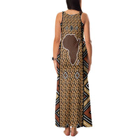 Mali Mud Cloth Leopards Legacy Family Matching Tank Maxi Dress and Hawaiian Shirt Tribal Village - Wonder Print Shop