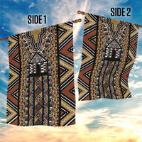 Mali Mud Cloth Leopards Legacy Garden Flag Tribal Village - Wonder Print Shop