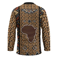 Mali Mud Cloth Leopards Legacy Hockey Jersey Tribal Village - Wonder Print Shop