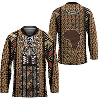 Mali Mud Cloth Leopards Legacy Hockey Jersey Tribal Village - Wonder Print Shop