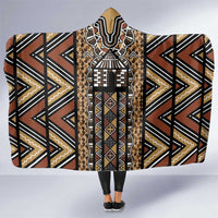 Mali Mud Cloth Leopards Legacy Hooded Blanket Tribal Village - Wonder Print Shop