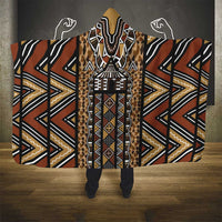 Mali Mud Cloth Leopards Legacy Hooded Blanket Tribal Village - Wonder Print Shop