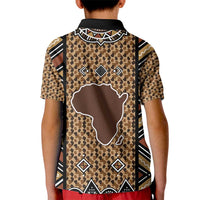 Mali Mud Cloth Leopards Legacy Kid Polo Shirt Tribal Village - Wonder Print Shop