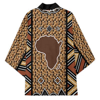 Mali Mud Cloth Leopards Legacy Kimono Tribal Village - Wonder Print Shop