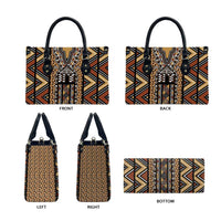 Mali Mud Cloth Leopards Legacy Leather Bag Tribal Village - Wonder Print Shop