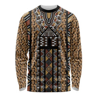 Mali Mud Cloth Leopards Legacy Long Sleeve Shirt Tribal Village - Wonder Print Shop