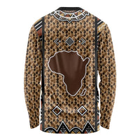 Mali Mud Cloth Leopards Legacy Long Sleeve Shirt Tribal Village - Wonder Print Shop