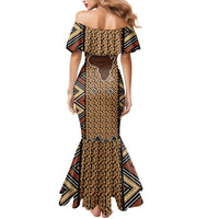 Mali Mud Cloth Leopards Legacy Mermaid Dress Tribal Village - Wonder Print Shop
