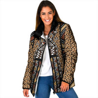 Mali Mud Cloth Leopards Legacy Padded Jacket Tribal Village - Wonder Print Shop