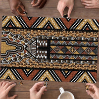 Mali Mud Cloth Leopards Legacy Puzzle Tribal Village - Wonder Print Shop