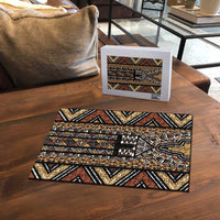 Mali Mud Cloth Leopards Legacy Puzzle Tribal Village - Wonder Print Shop