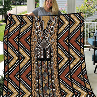 Mali Mud Cloth Leopards Legacy Quilt Tribal Village - Wonder Print Shop