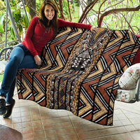 Mali Mud Cloth Leopards Legacy Quilt Tribal Village - Wonder Print Shop