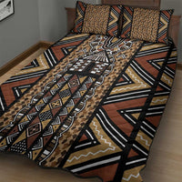 Mali Mud Cloth Leopards Legacy Quilt Bed Set Tribal Village - Wonder Print Shop