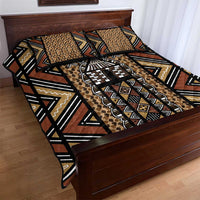 Mali Mud Cloth Leopards Legacy Quilt Bed Set Tribal Village - Wonder Print Shop