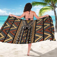 Mali Mud Cloth Leopards Legacy Sarong Tribal Village - Wonder Print Shop