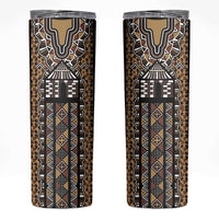 Mali Mud Cloth Leopards Legacy Skinny Tumbler Tribal Village - Wonder Print Shop