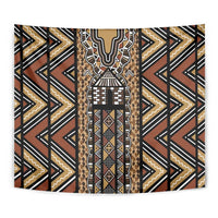 Mali Mud Cloth Leopards Legacy Tapestry Tribal Village - Wonder Print Shop