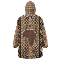 Mali Mud Cloth Leopards Legacy Wearable Blanket Hoodie Tribal Village - Wonder Print Shop