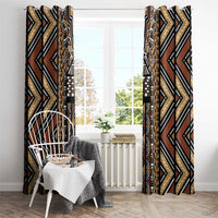 Mali Mud Cloth Leopards Legacy Window Curtain Tribal Village - Wonder Print Shop