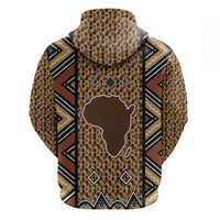 Mali Mud Cloth Leopards Legacy Zip Hoodie Tribal Village - Wonder Print Shop