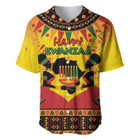 Kwanzaa Holiday Baseball Jersey African Pattern - Wonder Print Shop