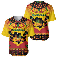 Kwanzaa Holiday Baseball Jersey African Pattern - Wonder Print Shop