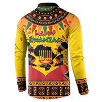 Kwanzaa Holiday Button Sweatshirt African Pattern - Wonder Print Shop