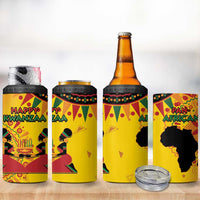 Kwanzaa Holiday 4 in 1 Can Cooler Tumbler African Pattern - Wonder Print Shop