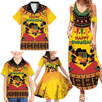 Kwanzaa Holiday Family Matching Summer Maxi Dress and Hawaiian Shirt African Pattern - Wonder Print Shop