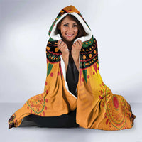 Kwanzaa Holiday Hooded Blanket African Pattern