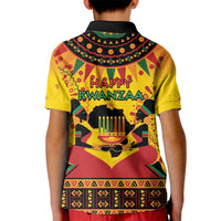 Kwanzaa Holiday Kid Polo Shirt African Pattern - Wonder Print Shop