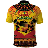 Kwanzaa Holiday Polo Shirt African Pattern - Wonder Print Shop
