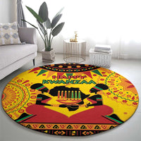 Kwanzaa Holiday Round Carpet African Pattern