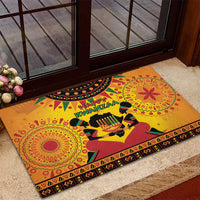 Kwanzaa Holiday Rubber Doormat African Pattern - Wonder Print Shop