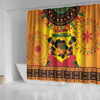 Kwanzaa Holiday Shower Curtain African Pattern