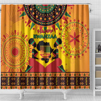 Kwanzaa Holiday Shower Curtain African Pattern