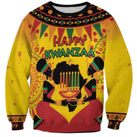 Kwanzaa Holiday Sweatshirt African Pattern - Wonder Print Shop