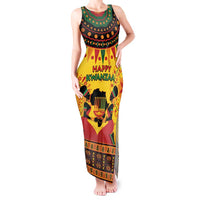 Kwanzaa Holiday Tank Maxi Dress African Pattern - Wonder Print Shop