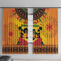 Kwanzaa Holiday Window Curtain African Pattern - Wonder Print Shop