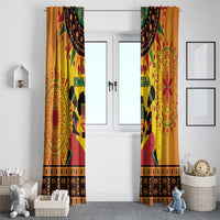 Kwanzaa Holiday Window Curtain African Pattern - Wonder Print Shop