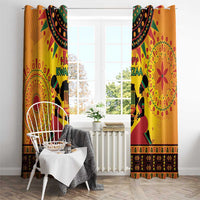 Kwanzaa Holiday Window Curtain African Pattern - Wonder Print Shop