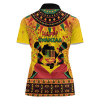 Kwanzaa Holiday Women Polo Shirt African Pattern - Wonder Print Shop