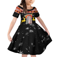 Personalized Nakatomi Plaza Family Matching Off Shoulder Short Dress and Hawaiian Shirt Christmas Party 1988 - Wonder Print Shop