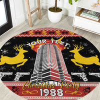 Personalized Nakatomi Plaza Round Carpet Christmas Party 1988