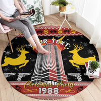 Personalized Nakatomi Plaza Round Carpet Christmas Party 1988